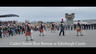 Cadets Beat Retreat at Edinburgh Castle 2024