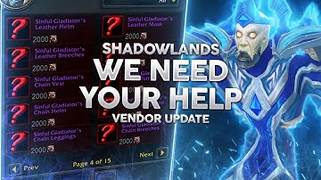 The Solution to PvP Gear in Shadowlands - How to Fix It - Vendor Update