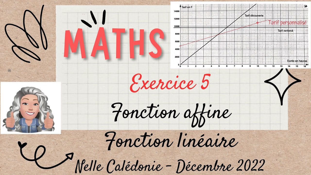 BREVET CORRIGÉ MATHS 2022 sujet de Nouvelle Calédonie - exercice 5#