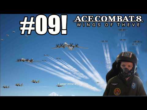 The Largest Battle In The Series 1000 Planes- Ace Combat 8 Wings Of Theve Elite Difficulty Part 9