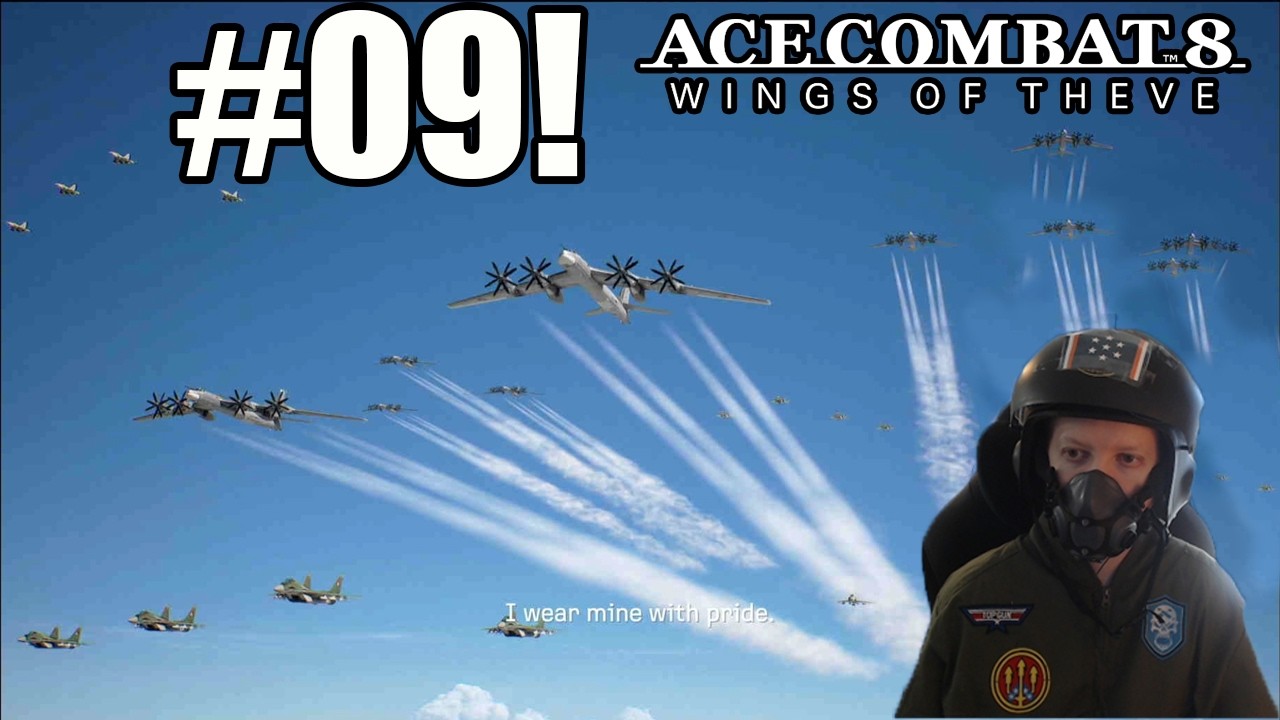 The Largest Battle In The Series 1000 Planes-  Ace Combat 8 Wings Of Theve Elite Difficulty Part 9