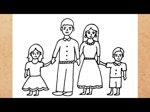 Line Drawing Family Images  Free Photos PNG Stickers Wallpapers   Backgrounds  rawpixel