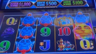 New machine!! Mighty Genie $5 bet. Few bonus 🎉🎉