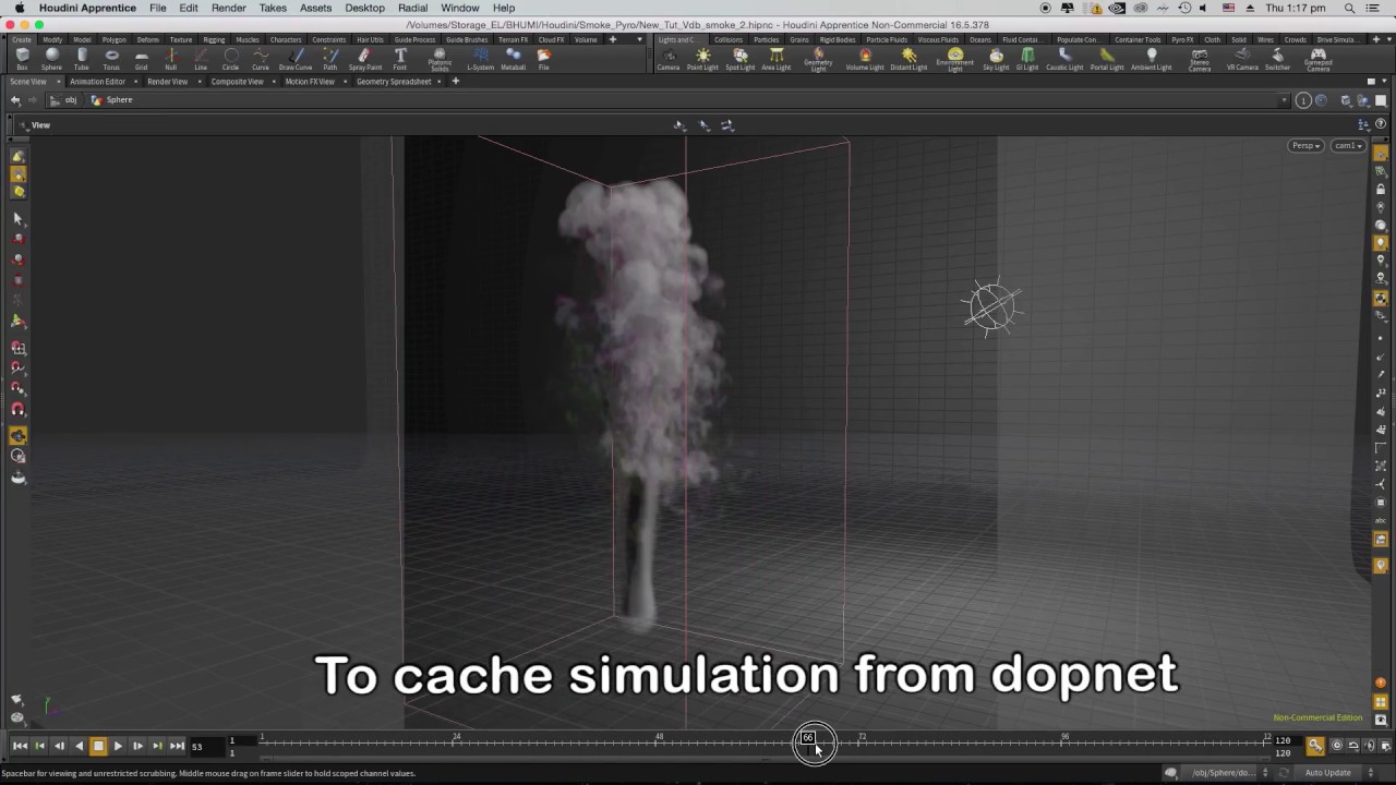 Caching simulations to disk from Dopnet - Houdini Tutorial - YouTube