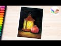 Easy oil pastel painting tutorial for beginners👌👩‍🎨