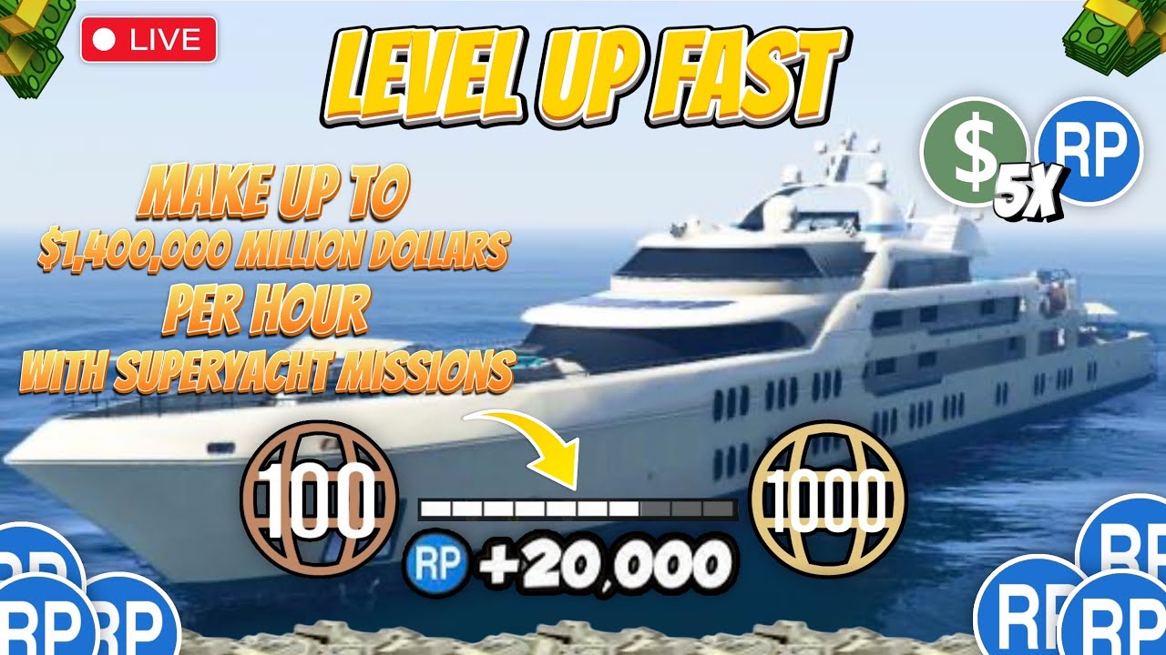[LIVE] GTA online money grinding RP grinding (grinding to $2.5 billion ...