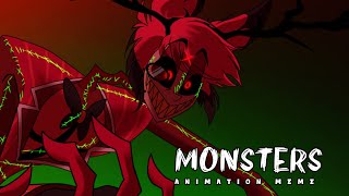 MONSTER || animation meme [Hazbin Hotel ft. alastor + vox :D] Resimi