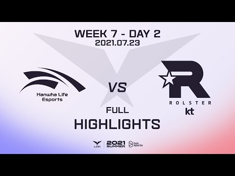 HLE vs KT Highlights ALL GAMES LCK Summer Split 2021 W7D12 | Hanwha Life Esports vs KT Rolster
