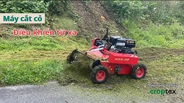 Máy cắt cỏ điều khiển từ xa – Giải pháp cắt cỏ hiện đại, an toàn, tiện lợi.