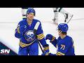 Sabres' Jack Quinn Buries Three Times vs. Sharks For First Career Hat Trick