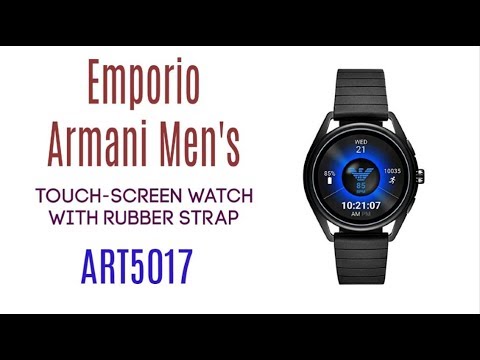 emporio armani men's touchscreen smartwatch