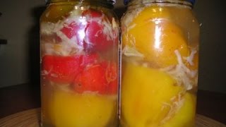 Консервированный перец - фаршированный капустой. Язык проглотишь! Консервированный перец - фаршированный капустой. Язык проглотишь!