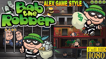 Bob the Robber 1 - Full Walkthrough All Levels (Classic Game)
