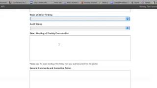 MTI Third Party Audit Finding Database Tutorial