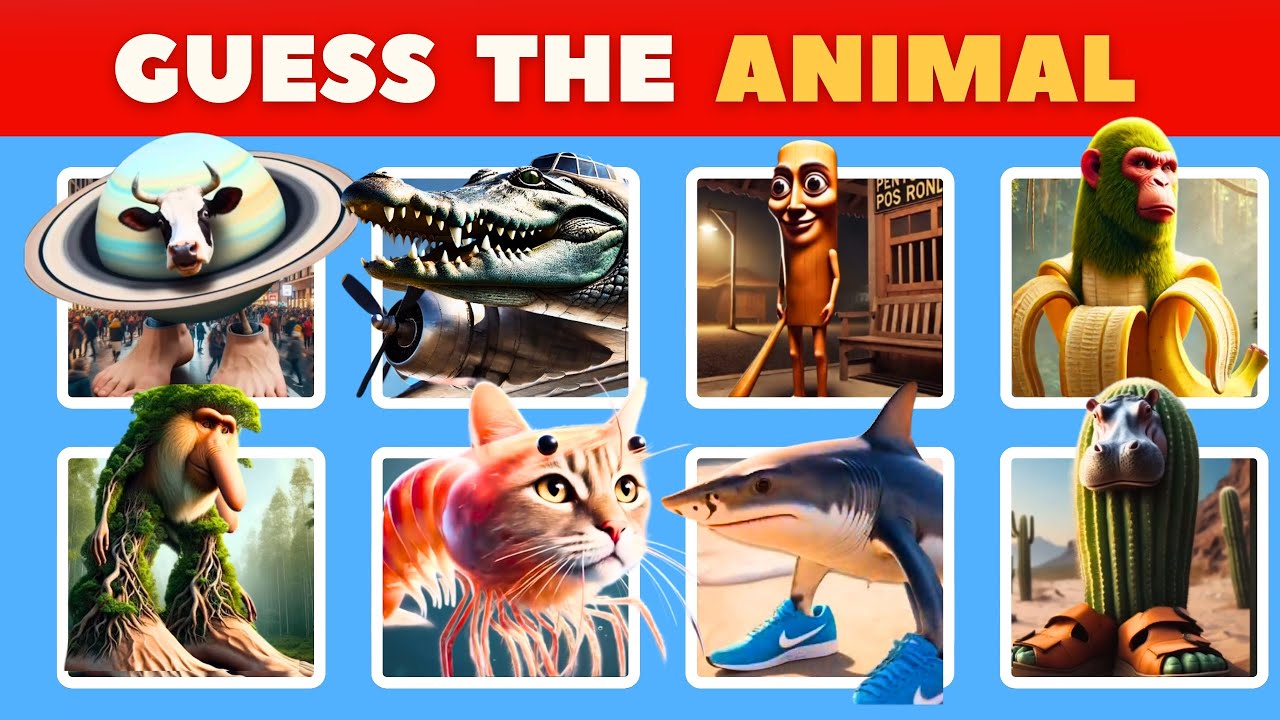 Guess The ITALIAN BRAINROT AI ANIMALS Memes| Bombardiro Crocodilo🐊 Trippi troppi 🐱Tralalera tralala🦈