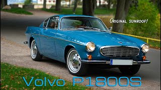 Volvo P1800S 1969 with original sunroof for sale in Sweden