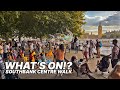 Walking London, along the River Thames via South Bank on a Friday afternoon (6:00 PM) 🇬🇧