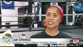 Aki Epenisa, Tonga's first-ever female Olympic boxer