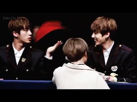 [KnC][Compilation] 170226 Hongdae Fansign JinKook - Kookie wants Jin's attention