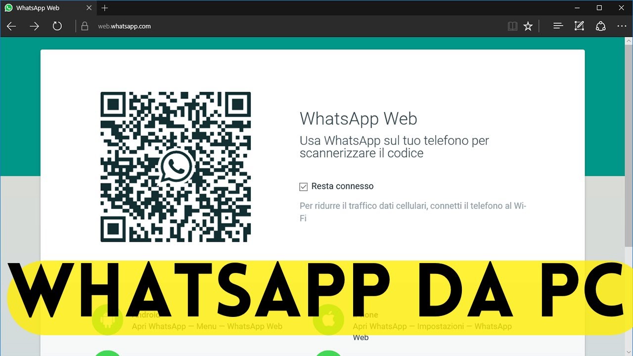 WhatsApp da PC, come collegare il nostro cellulare al pc in modo facile
