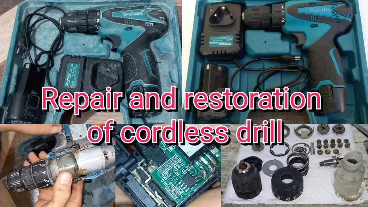 Makita cordless drill repair and restoration تعمیر وبازسازی دریل شارژی