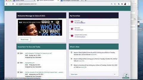 Linking Naviance and Common Applications