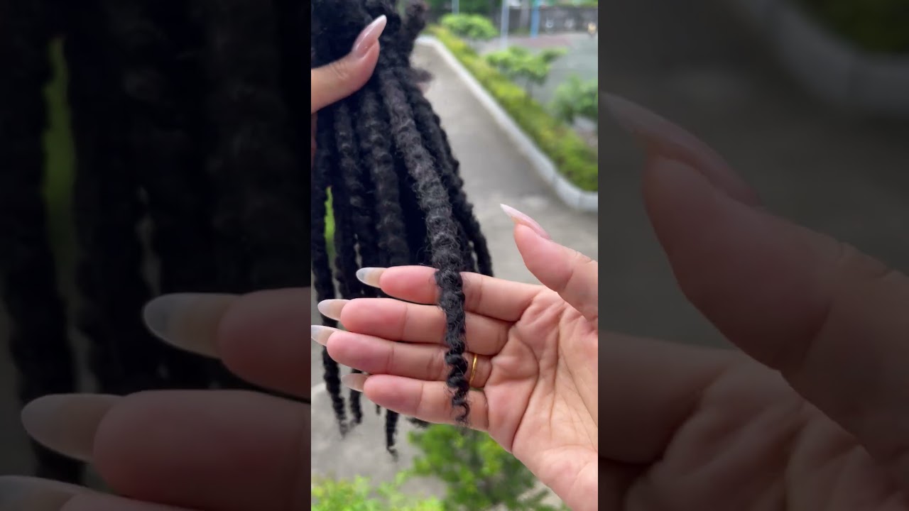 Black Textured Locs---handmade with 100% human hair, natural texture, long-lasting style