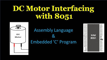 Lecture 39:Assembly language and embedded C program to interface DC motor with 8051 microcontroller