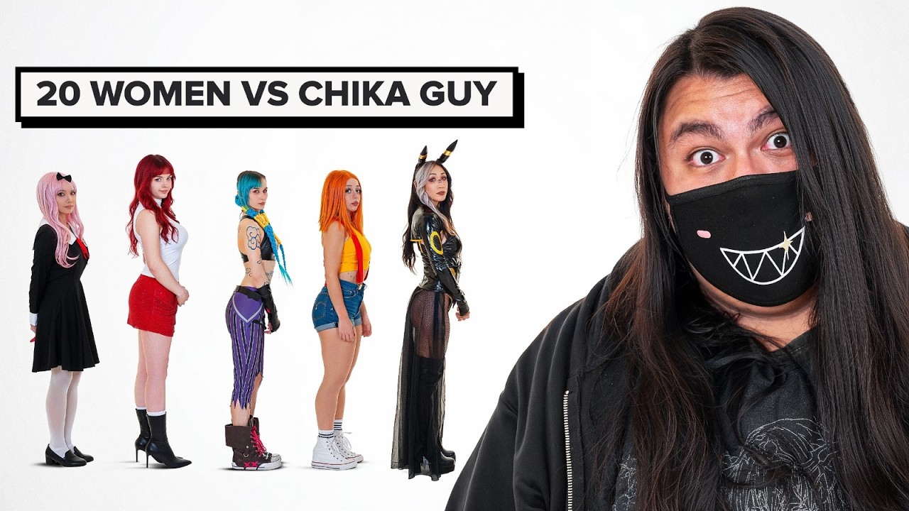 20 WOMEN VS 1 CHIKA DANCE GUY - YouTube