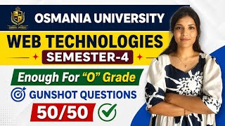 WEB TECHNOLOGIES | IMPORTANT QUESTIONS | OSMANIA UNIVERSITY | SEMESTER-4 | 💯 PASS | @shivanipallela 