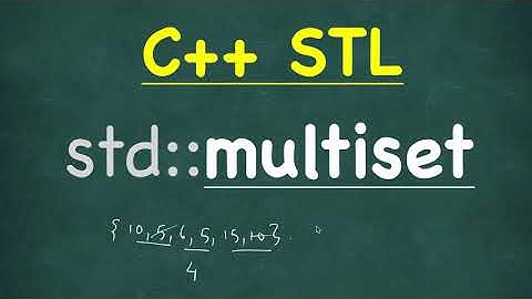 Multiset | C++ STL (Standaard sjabloonbibliotheek) | std::multiset 🔥