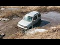 УАЗ Патриот и Suzuki Jimny в луже, лайтовое бездорожье