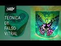 🌸Técnica de Falso Vitral sobre Vidrio