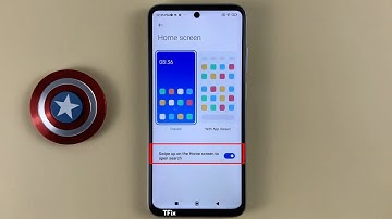 How to enable/disable Swipe up on Home screen to open search on Xiaomi Redmi 10 Android 12
