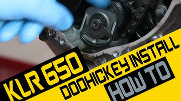 THE BEST KLR650 DOOHICKEY INSTALL VIDEO ON YOUTUBE - AVOIDED CERTAIN DISASTER