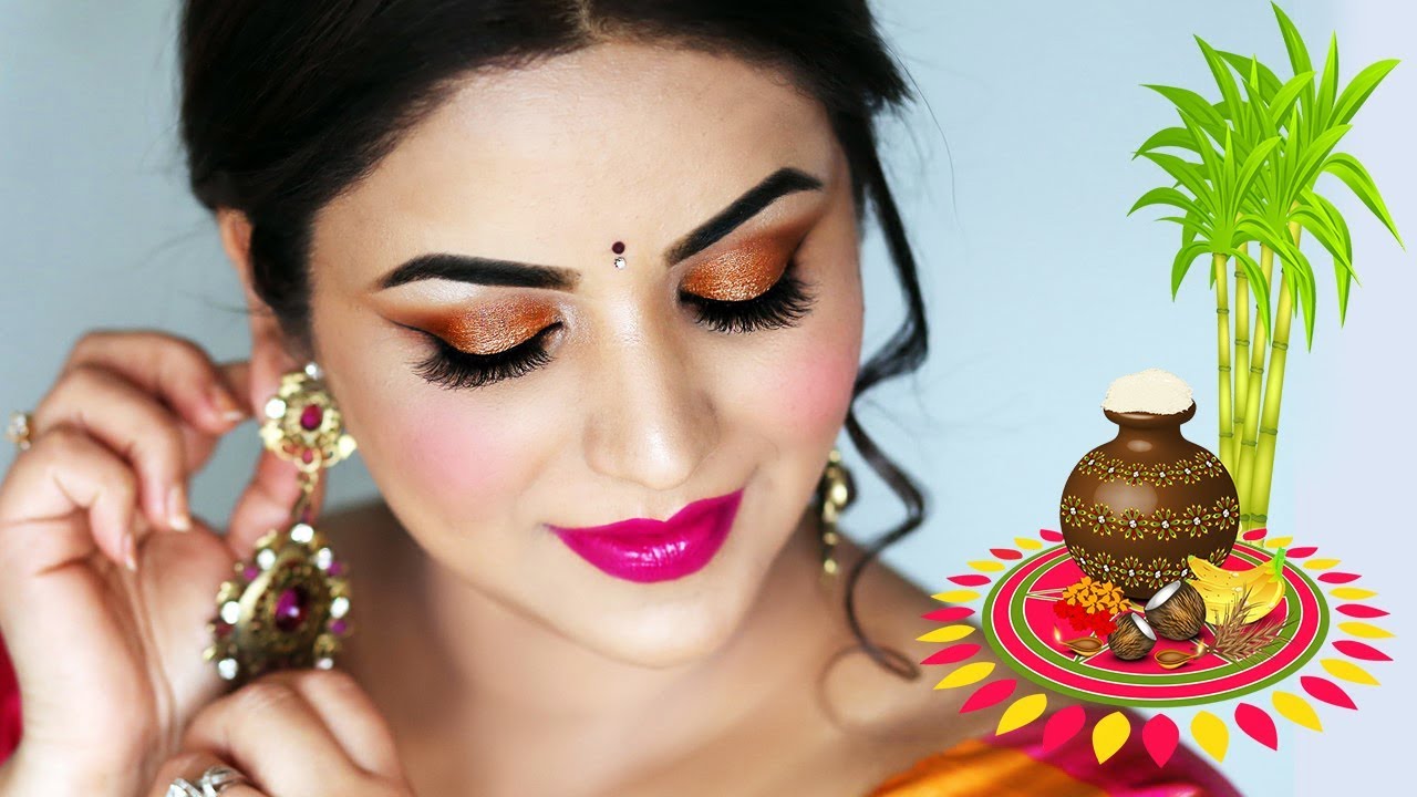 Pongal 2018 Makeup: Simple Makeup to Look Gorgeous This Pongal | India.com