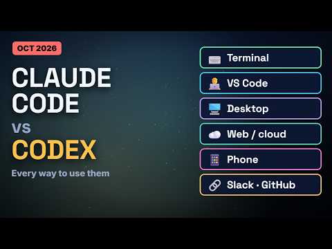Claude Code vs Codex: Every Way to Use Them (2026)