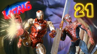 SPIDERMAN, IRONMAN & Tony Stark vs Thanos Stop Motion Video