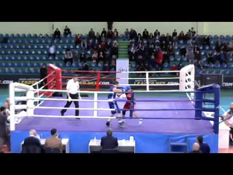 BOXING D.Kvachadze Semifinal 2019-18-04(60 kg)RED Otar Eranosyan GEO VS BLUE Aleqsandre Kipiani GEO.