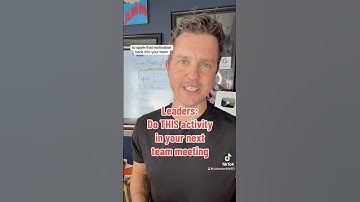 Leadership 101 Team Meeting Activities that Work | MOTIVATION #leadership #teambuilding #shorts
