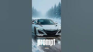 Chatgpt Prompt : 🤯Unleash Hyper-Realistic Honda in Snowstorm #short #chatgpt #prompt #trending #fpy