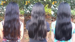 (2°, 3° e 4°) Aplicações do Henê Rená Naturalmente Poderosa em cabelo 2A / 2B.
