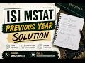 Advanced Statistics Entrance Guide | ISI M.Stat PYQ Solutions & Exam Techniques #MStat#ISI