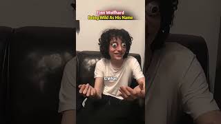 Finn Wolfhard being wlid as his name wolfhard wild celebrity iconic #funny #ytshorts #celebrity