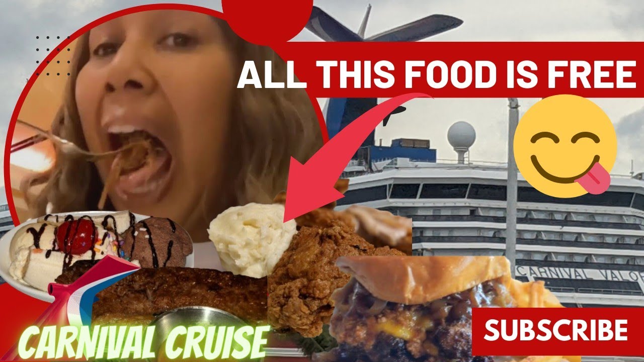 What FOODS Are FREE On A CARNIVAL CRUISE? What FOODS Did I EAT On The