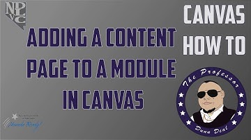 Adding a Content Page to a Module in Canvas