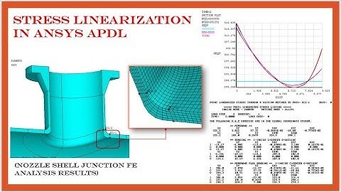 Stress Linearization for Pressure Vessel (Nozzle Shell Junction)