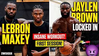LeBron James, Jaylen Brown, Tyrese Maxey LOOK SCARY in First Workout Together Sixers Big 3!!!