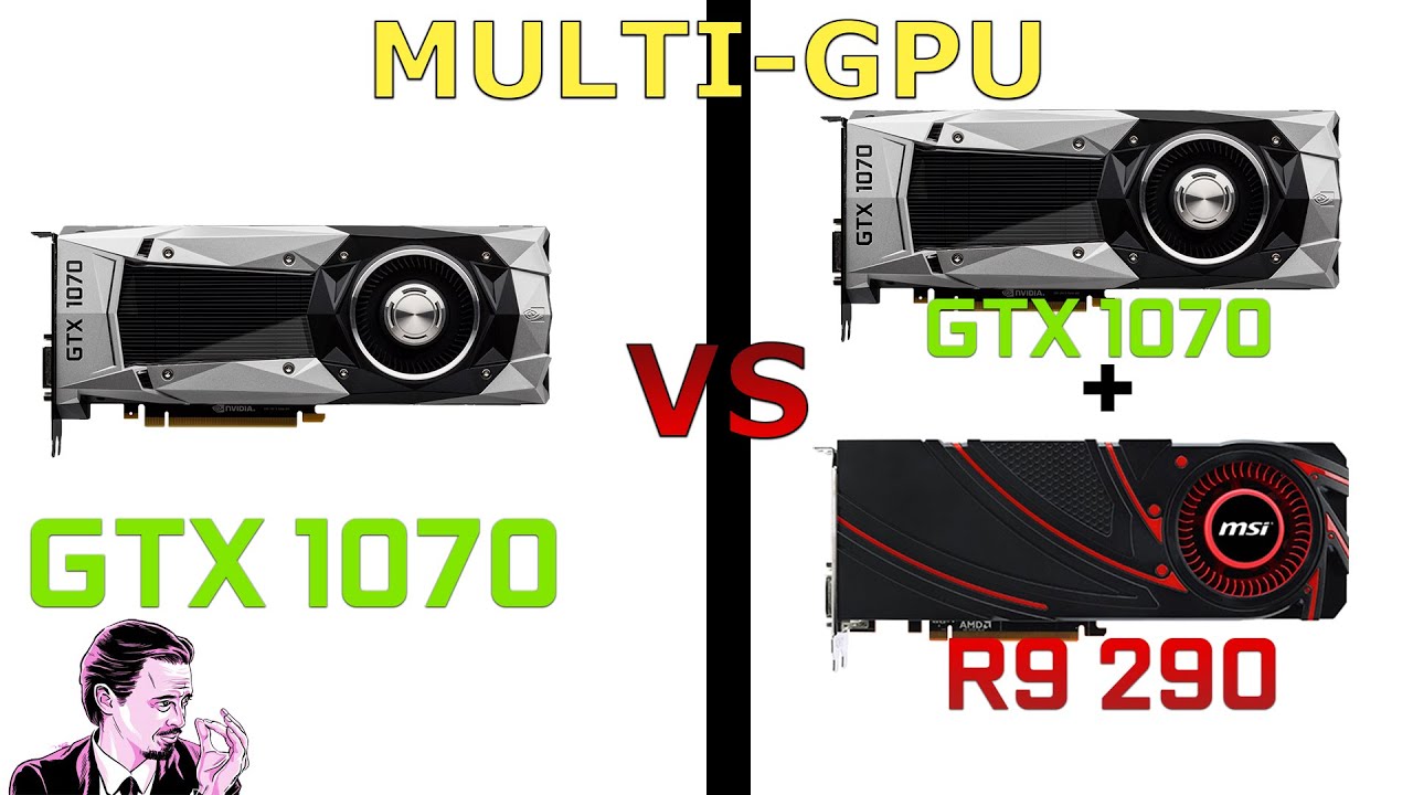 Ashes of the Singularity DX12 - GTX 1070 vs. Multi-GPU (GTX 1070/R9 290) - Frame Rate Comparison