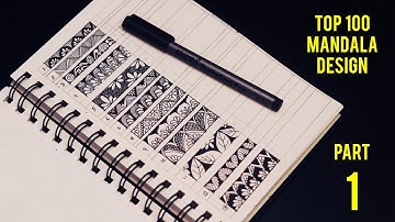 100 Easy Mandala Patterns For Beginners ||Part-1||